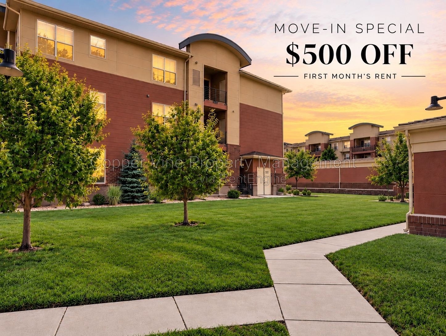 ** Move In Special: $500 Off First Month's Rent!**
Spacious 2BR Condo with Detached Garage, Pool, and Convenient Light Rail Access property image